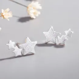 Stud Earrings 925 Sterling Silver Star For Women Kids Elegant Wedding Jewellery Pendientes Mujer Moda