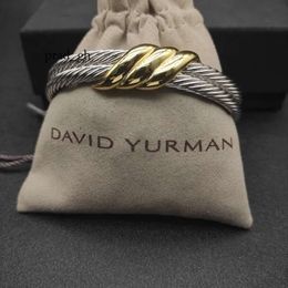 Bangle David Yurma Bracelet X 10Mm Bracelet For Women High Quality Station Cable Cross Collection Vintage Ethnic Loop Hoop Punk Jewelry Band Social Gatherings 792