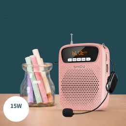 Players 15W Mini Loudspeaker Wireless Audio Recording Bluetooth Microphone Guide Speaker Teaching Voice Amplifier For Teacher Instructon