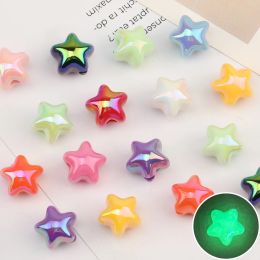 Beads Cordial Design 100Pcs 16*16MM Acrylic Bead/Hand Made/Star Shape/Aurora Luminous Effect/DIY Beads/Jewelry Findings & Components