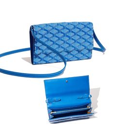 Varenne goyyard bag Leather purses Designer bag Womens black purse long card holder sling bag lady Mens cardholder key card case passport crossbody bags 891