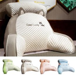 Pillow Cute Reading Ice Silk Bedside Office Sofa Back Multifunctional Bed Soft Backrest Or Playing Games Watching TV