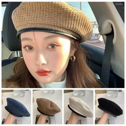 Berets British Style Beret Fashion Cap Maillard Octagonal Hat Sboy Artist Painter Travel