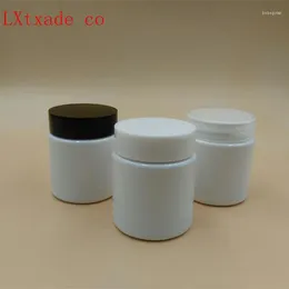 Storage Bottles 50g/ml White Plastic Empty Jars Bottle Wholesale Originales Refillable Lucifugal Cosmetic Cream Sample Containers