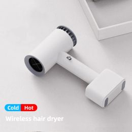 Dryer Cordless Hair Dryer Rechargeable Hot & Cold Wind Hair Dryer Wireless Portable Travel Blow Dryer for Painting Outdoor Camping Pet