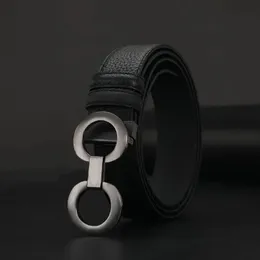 Designer belt simple belts for women designer men belts leather classic ceinture luxe smooth needle buckle business strap belt wholesale exquisite fa0126 H4