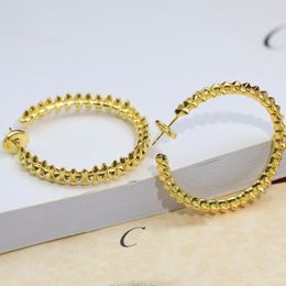 clash series BIG earring AU750 Top quality stud luxury brand 18 K gilded studs for woman brand design new selling classic style pr276m