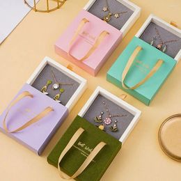 Jewellery Pouches Pendant Organiser Gifts Box Ring Wedding With Handle Storage Gift Packaging Earrings Case Drawer