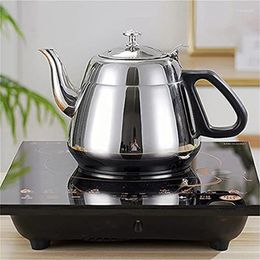 Hip Flasks Tea Kettle With Philtre Stainless Steel Teapot 1.2L/1.5L/2L Metal Coffee Pot For Boiling Pots Gas Induction Home Camping