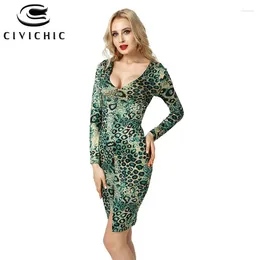 Casual Dresses Chic 2024 Women Sexy Dress Club Leopard Print Party Jurk Deep V Neck Slim Sukienka Letnia Bodycon Ropa Verano Mujer DRS43