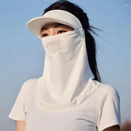 Bandanas Summer Sunscreen Mask Quick-drying Hiking Scarves Protection Ear Scarf Outdoor Cycling Sun Hats Caps Face Cover