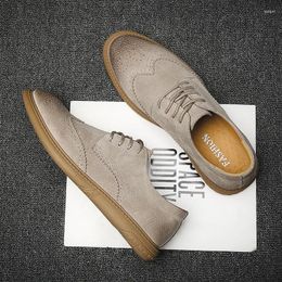 Casual Shoes 2024 Fashion Handmade Leather Mens British Style Brogue Oxford High Quality Italian Men Plus Size38-46