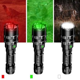 Scopes LED Hunting Flashlight Tactical Lamp Airsoft Gun Weapons Light High Power Military Rechargeable Tactical Flashlight Accessories