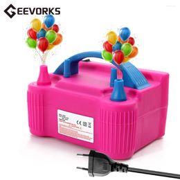 Party Decoration 220V-240V Electric Balloon Inflator Pump High Power Air Blower With 4 Extension Nozzles Dual Fast Portable