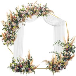 Big Iron Circle Wedding Birthday Party Square Base Round Arch Decoration Background Wrought Props Single flower door 240419