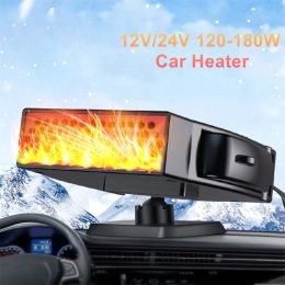 Dryers 12V/24V 150W Electric Car Heater Portable Electric Heating Fan Heater Windshield Dryer Defogging Demister Defroster Air Purifier