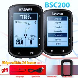 iGPSPORT BSC200 Bike GPS Computer Bicycle Cycling NAV Navigation MTB Road Wireless Speedometer Odometer 25 Inch ANT Power Metre 240411