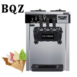 Makers BT618CTB High Quality Desktop Professional Electric Stainless Steel Ice Cream Maker Machine 3 Flavour Homemade Ice Cream Parlour