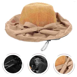Berets Vinyl Bucket Hat Party Fisherman Breathable Sun Hats Women Camping Big Eaves Polyester Sunbonnet Miss Ladies Straw Summer