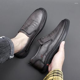 Casual Shoes Spring Men's Business Leather Fashionable Design Super Fibre Comfort And Breathability