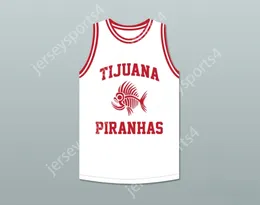 CUSTOM Name Number Mens Youth/Kids DANNY TREJO 5 TIJUANA PIRANHAS WHITE BASKETBALL JERSEY MEXICAN EXPANSION TEAM TOP Stitched S-6XL