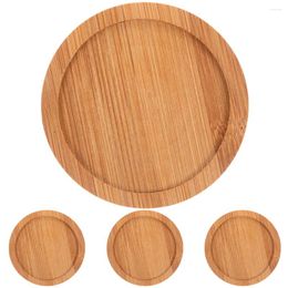 Pillow Coasters Table Home Supplies Protective Tumbler Pads Bamboo Round Anti-skid Cup