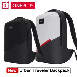 Bags OnePlus Urban Traveller Backpack 9 Compartments Pockets 15.6inch Waterproof Computer Bag Comfortable Breathable Schoolbag