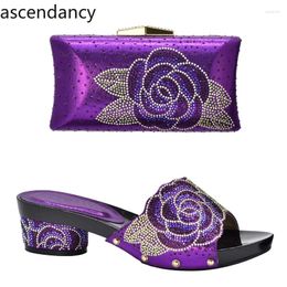 Dress Shoes Fashion Matching And Bag Set In Heels African Sets 2024 Women Wedding Bags