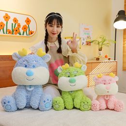 New Stupid Longbao Doll Plush Toy Cloth Doll the Year of the Loong Mascot Grab Machine Gift Birth Pillow Doll Goods 42cm