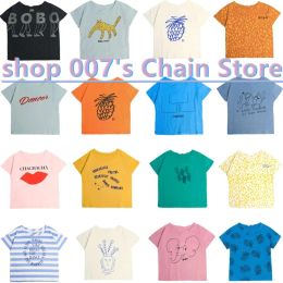 T-shirts 2020 New Toddler Boy Girl Fashion Brand T Shirts Baby Cotton O Neck Tops for Summer Strawberry Orange Print Child Tees