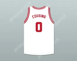 CUSTOM ANY Name Number Mens Youth/Kids DEMARCUS COUSINS 0 TIJUANA PIRANHAS WHITE BASKETBALL JERSEY MEXICAN EXPANSION TEAM TOP Stitched S-6XL