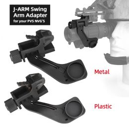 Helmets Tactical Plastic Metal J Arm NVG Mount Helmet Bracket Adapter for Hunting Airsoft Pvs 14 Night Vision Goggles fit Mich Fast M88