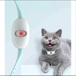 Toys Laser Teasing Cat Collar Electric USB Charging Kitten Amusing Toys Interactive Training Pet Items Automatic Cat Toy