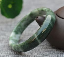 Drop Cheaper Natural Green Guizhou Jades Bracelets Round Bangles Gift For Women Jades fashion Jewelry accessories2251988