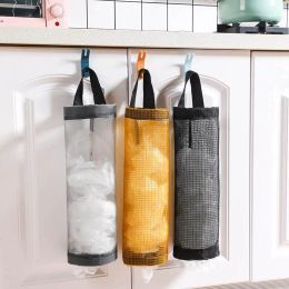 Bags Creative Home Grocery Wall Mount Plastic Bag Holder Dispenser Hanging Storage Trash Garbage Pouch Kitchen Garbage Organizer