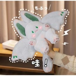 Dolls Magical Spirit Rabbit Plush Toy White Bat Cute Animal Creative Funny Plushie Stuffed Pillow Soft Bunny Kid Girl Birthday Gift