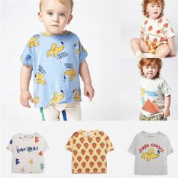 T-shirts Toddler Baby Boys Tshirts Bobo 2022 Summer Short Sleeve Kids Girls T Shirt Lovely Fashion Clothes Cotton Tops Children Tees