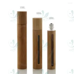 Storage Bottles YUXI Multi-specification Bamboo Ball Bottle Essential Oil Reagent