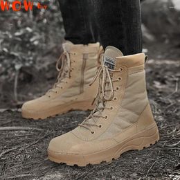 Walking Shoes Military Boots Men Special Desert Combat Army Outdoor Hiking Ankle Work Safty