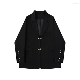 Women's Suits Fashion Lazy Style Suit Blazers Women Tops Summer Blazer Coat Korean Loose Casual High Street Black Jackets