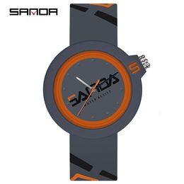 Sanda's New Silicone Tape Male Female Student Are Fashionable, Trendy, Cool, Simple, and Personalised Sports Watches