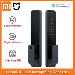 Control Original Xiaomi Smart 3D Face Recognition Door Lock 1S Unlock Face Fingerprint Bluetooth Password Unlock Work with Mi Home APP