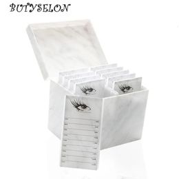 10/5 Layers False Eyelash Storage Box Acrylic Makeup Organizer Eyelash Glue Pallet Lash Holder Grafting Eyelash Extension Tool 240407