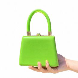 luxury Handbag 2021 Women Fi Vintage Mini Box Hand Bag Women Clutches Solid Colour Crossbody Bags Ladys Satchel Hand Purse P0sH#