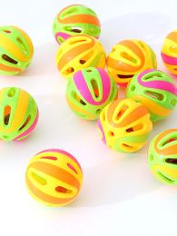 Toys Cat Toys Colourful Splicing Bell Ball Large Cat Toys Cat Self Hi Bell Pet Toys Pet Supplies Random Colours