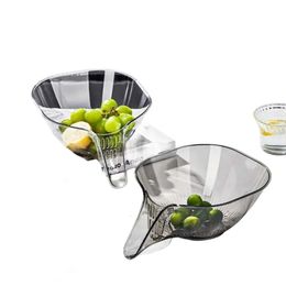 Basket Bowl PET Multifunctional Drain Household Sink Vegetable Basin Kitchen Washing Fruit Plate