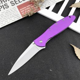 New KS 1660 8Cr13Mov Blade Aluminium Alloy Handle Folding Knife Outdoor Camping Multi Hand Tool EDC Self-Defense Sharp Survival Knife with Pocket Clip