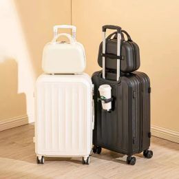 Sets Suitcase Rolling Luggage Set Cup Holder Suitcases on Wheels Man Lightweight Luggage Trolley Bag Women Cabin Carrier Travel Bag