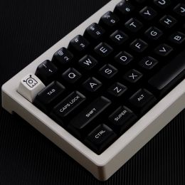 Accessories PBT Double Shot GMK WOB BOW Keycap QXA Profile Keycap 162 Keys Black and White For Mx Switch Mechanical Keyboard 64 68 75 96 980