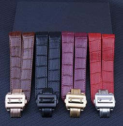 Leather strap men039s watch accessories for Santos100 calf leather watch strap 20mm23mm sports waterproof bracelet ladies2222234